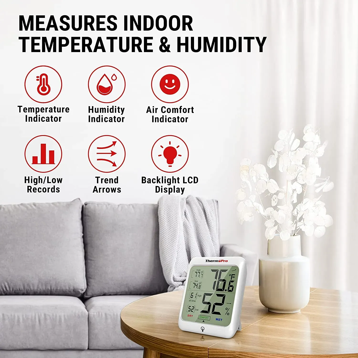 ThermoPro TP53 Digital Indoor Thermometer