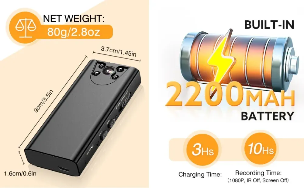 best mini spy camera with longest battery life