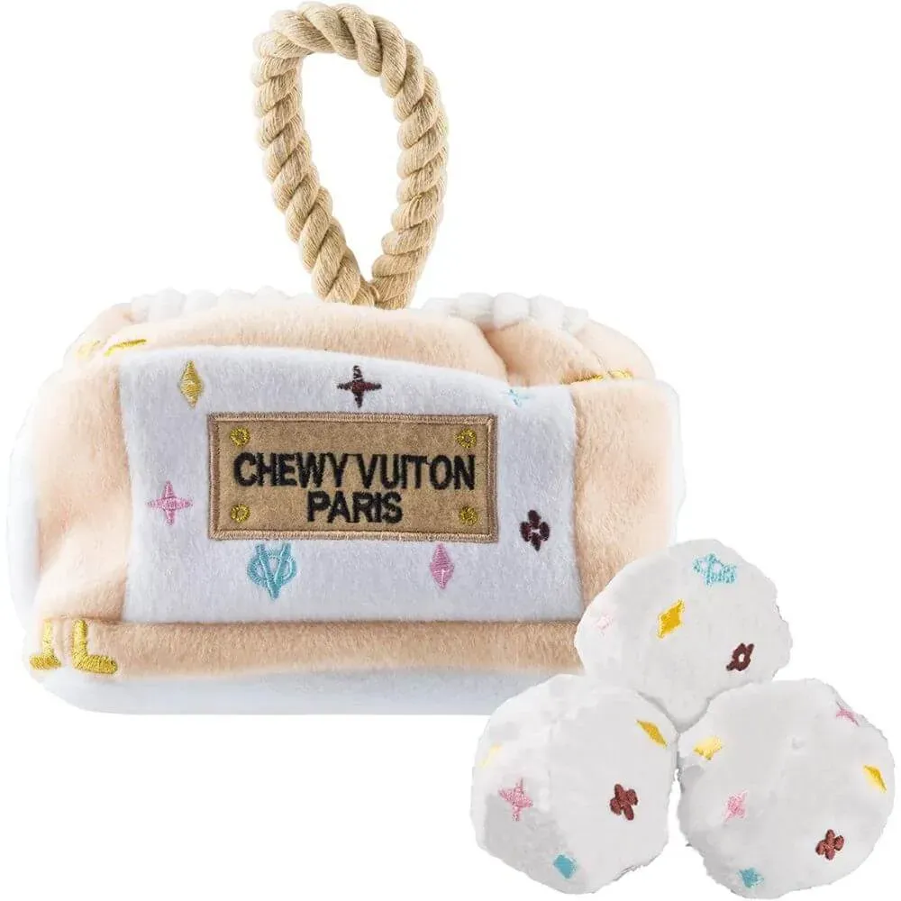 Chewy Vuitton Purse Dog Toy at Glamour Mutt