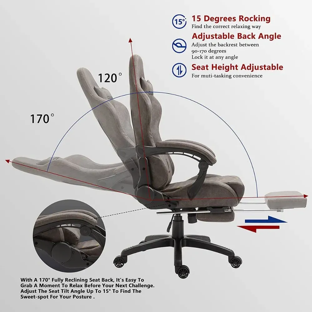 best gaming chair with footrest