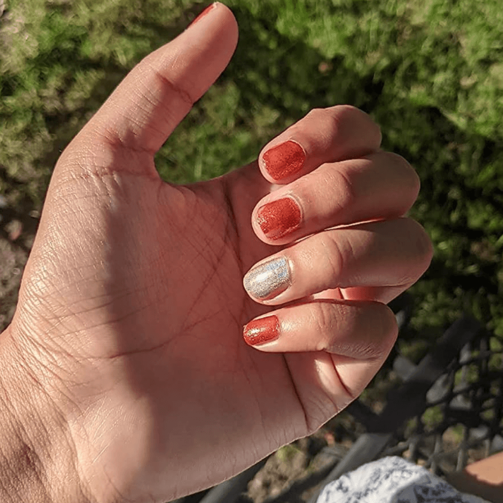 burnt orange nails