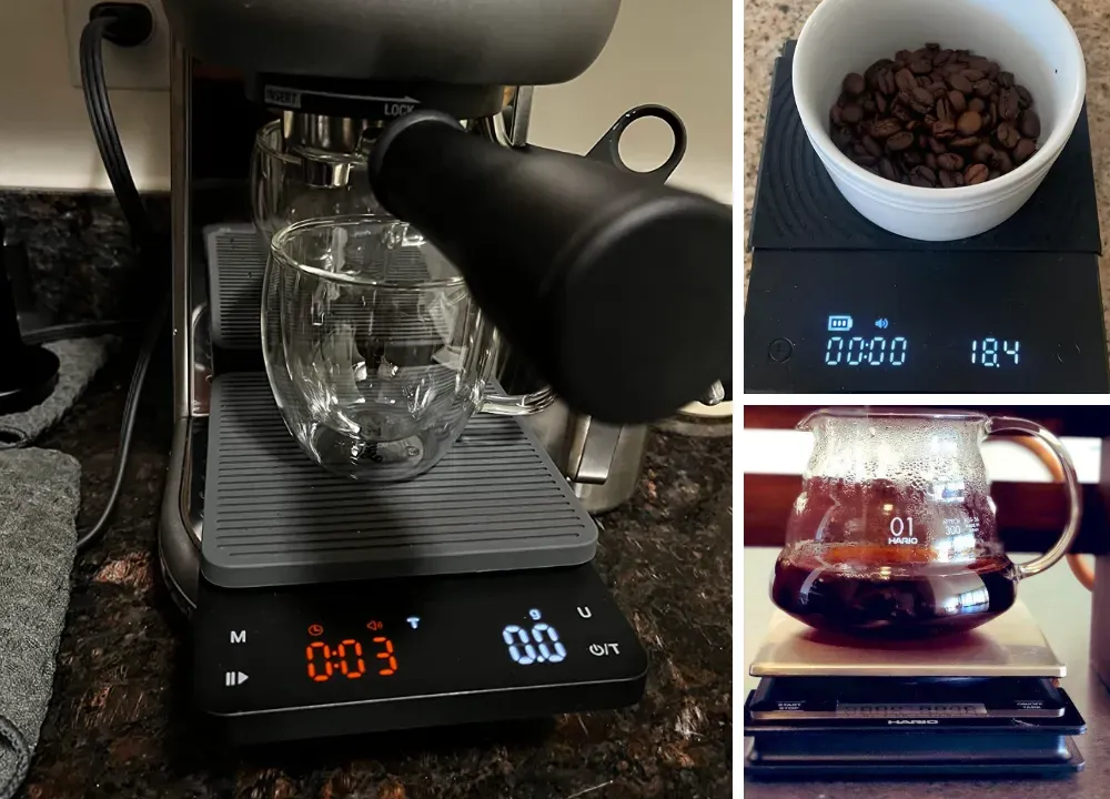 Greater Goods Digital Accurate Coffee Scale for Pour-Over Maker, with Timer  for Great French Press and General Kitchen Use, Designed in St. Louis