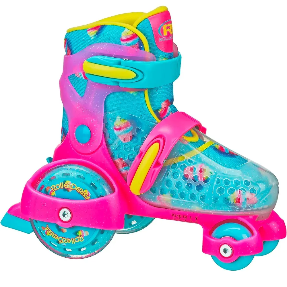  SHDSL Girls Roller Skates for Kids Beginners 4 Size