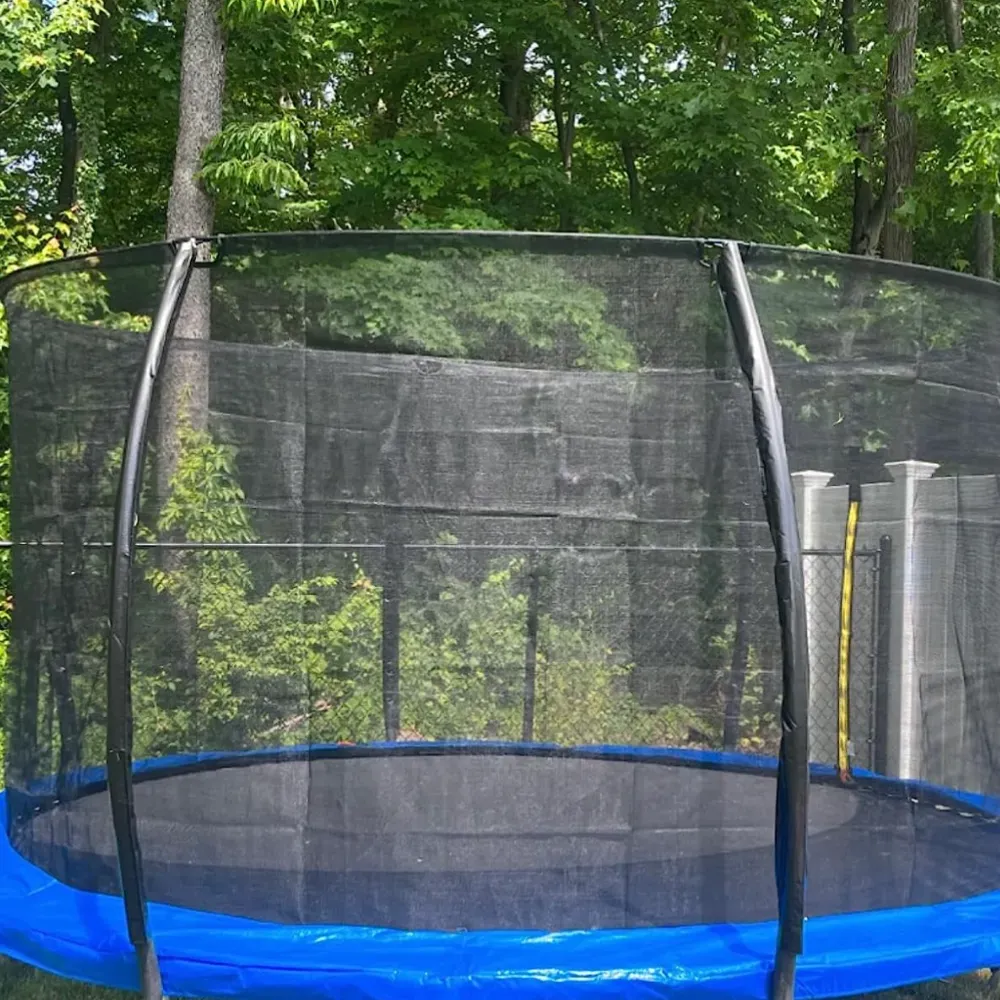 trampoline basketball hoop