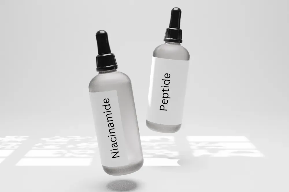 Which is better niacinamide or peptide